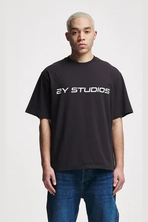 2Y T-Shirt Herren Logo Oversize Tee (1-tlg)