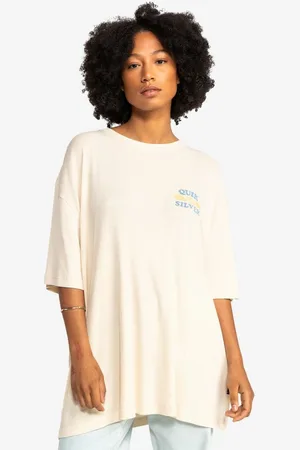 Quiksilver T-Shirt T-Shirt Boyfriend Rib Classic Fit Birch - Verkäufer: Sun & Famous