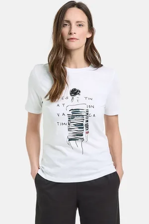 Gerry Weber Kurzarmshirt Nachhaltiges T-Shirt mit Frontprint - Verkäufer: E- Digital GmbH