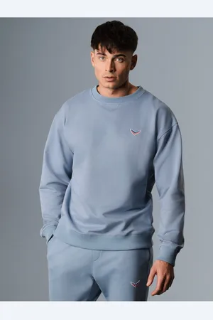 Trigema Sweatshirt Oversized Sweatshirt mit Logo-Patch