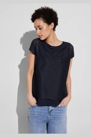 Street one 2-in-1-Top mit transparentem Oberteil