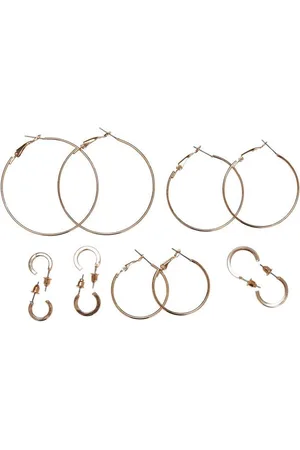 Urban classics Schmuckset Damen Basic Hoop Earrings 6-Pack (1-tlg)