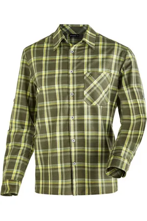 Maier Sports Funktionshemd Claas Herren Hemd, langarm Karohemd für Outdoor und Freizeit