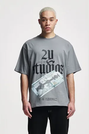 2Y T-Shirt Herren Razor Oversize Tee (1-tlg)