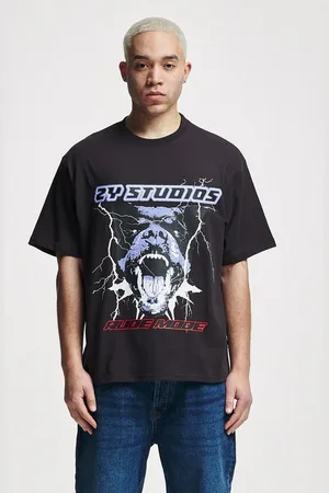 2Y T-Shirt Herren Rottweiler Oversize Tee (1-tlg)