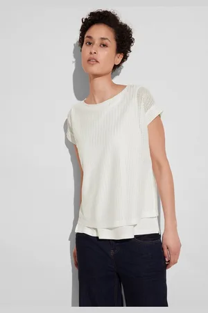Street one 2-in-1-Top mit transparentem Oberteil