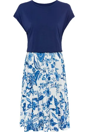 Lascana Sommerkleid mit bedrucktem Rock, T-Shirtkleid, Strandkleid