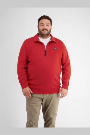 Lerros Sweatshirt Sweat-Troyer mit Steppnähten