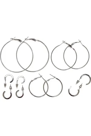 Urban classics Schmuckset Damen Basic Hoop Earrings 6-Pack (1-tlg)