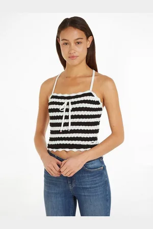Tommy Hilfiger Spaghettitop TJW CROCHET STRIPE TOP