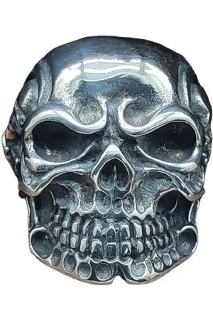 Kiss of Leather Fingerring RING TOTENKOPF, GR. 58-71 (TK34) - EDELSTAHL - Verkäufer: