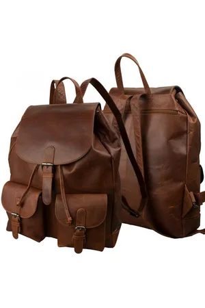 Mf Next Com Rucksack Buffalo Wanderer - Großer Vintage Leder Rucksack, Bufallo Leder - Verkäufer: Megafuchs Versandhandel