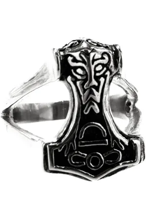Kiss of Leather Fingerring RING THORSHAMMER GR. 57-70 (TH26)- EDELSTAHL - Verkäufer: