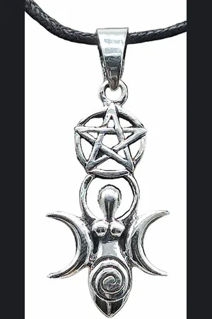 Kiss of Leather Kettenanhänger ANHÄNGER 455 TRIPLE GODDESS - SILBER - Verkäufer: