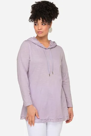 Miamoda Longsleeve Langarmshirt Kapuze Spitzen-Details - Verkäufer: Popken Fashion Group