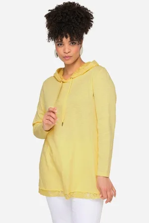 Miamoda Longsleeve Langarmshirt Kapuze Spitzen-Details - Verkäufer: Popken Fashion Group