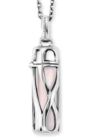 Engelsrufer Kette mit Anhänger Halskette Silber ERN-HEAL-RQ-S mit Kraftstein Rosenquarz (1-tlg) - Verkäufer: Juwelier-Bacak