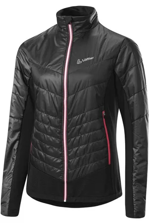 Löffler Outdoorjacke W HYBRIDJACKET PL60 BLACK/ROUGE RED - Verkäufer: Schuhe und Sport Klausmann