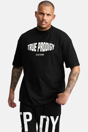 Trueprodigy Oversize-Shirt Miguel Logoprint Rundhals dicker Stoff - Verkäufer: