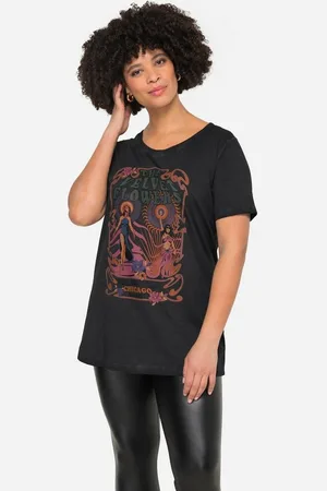 Angel of Style T-Shirt T-Shirt Straight Fit großer Print Halbarm - Verkäufer: Popken Fashion Group