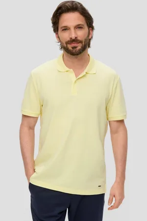 QS by s.Oliver Kurzarmshirt Poloshirt aus Viskosemix Logo - Verkäufer: s.Oliver