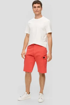 QS by s.Oliver Bermudas Relaxed: Cargo-Bermuda mit Garment Dye - Verkäufer: