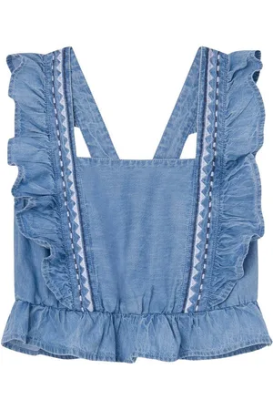 Pepe Jeans Rüschenbluse QUELA mit Rüschen am Träger und Saum