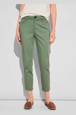 Street one Chinohose in Satin-Optik