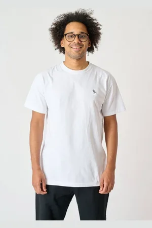 Cleptomanicx T-Shirt Embroidery Gull Mono mit lockerem Schnitt