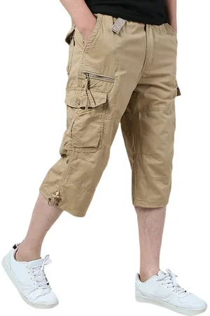 Allthemen Cargohose Herren 3/4 Cargo Shorts mit Gummiband - Verkäufer: