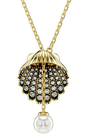 Swarovski Kette mit Anhänger Idyllia, Kristallperle, Muschel, 5683968, mit ® Kristall - mit ® Perle
