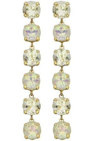 Karma Ohrhänger-Set Ohrringe Kristalle gold Ohrhänger Ohrstecker Goldohrringe Damenschmuck (2-tlg., 1 Paar), Damenohrringe Schmuck Kristallschmuck - Verkäufer: Sanixa