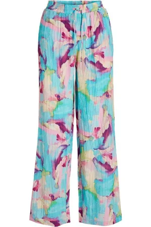 VILA Stoffhose Bequeme Stoffhose Stretch Marlene Pants Palazzo Style VICLARA MILLY HW PANTS/SU - Verkäufer: ARIZONAS