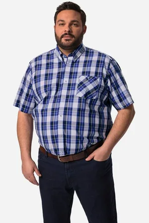 Boston Park Businesshemd Karohemd Halbarm Buttondown-Kragen - Verkäufer: Popken Fashion Group