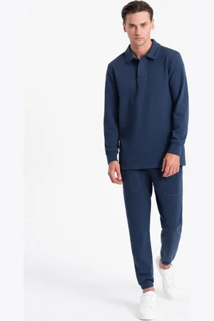 Ombre Clothing Jogginganzug Herren-Sweatshirt-Set mit Polokragen + Jogginghose (weatshirt-Set mit Polokragen + Jogginghose) - Verkäufer: