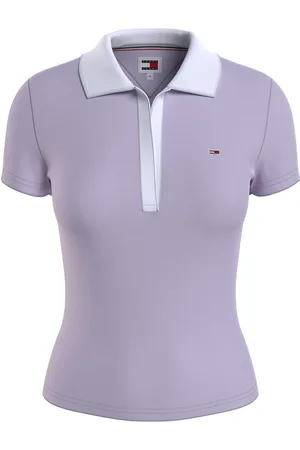 Tommy Hilfiger Poloshirt TJW SLIM CONTRAST V SS POLO EXT mit kontrastfarbenem Polokragen