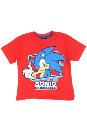 Sonic The Hedgehog Print-Shirt Kinder Junge kurzarm T-Shirt Shirt Gr. 98 bis 128, Baumwolle - Verkäufer: WS-Trend