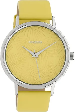 Oozoo Quarzuhr Damen Armbanduhr Timepieces Analog, (Analoguhr), Damenuhr rund, groß (ca. 42mm) Lederarmband, Fashion-Style - Verkäufer: Fit4Style Silberschmuck - IMPPAC