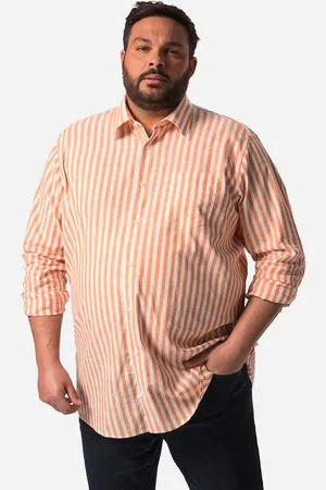 Boston Park Businesshemd Leinenoptik-Hemd Langarm Streifen - Verkäufer: Popken Fashion Group
