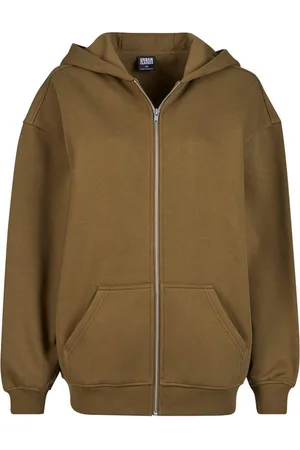 Urban classics Sweatjacke Damen Ladies Oversized Zip Hoody (1-tlg)
