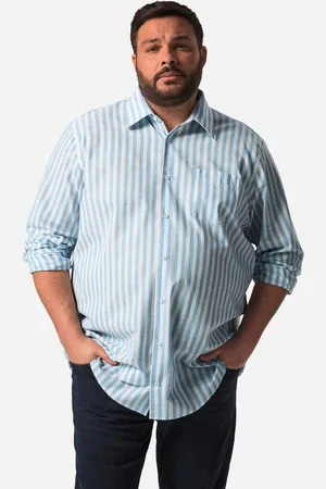 Boston Park Businesshemd Leinenoptik-Hemd Langarm Streifen - Verkäufer: Popken Fashion Group