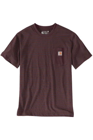 Carhartt T-Shirt Relaxed S/S Pocket Stripe T-Shirt Port S - Verkäufer: Kokott Berufskleidung Gebr. Haß GmbH