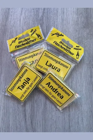 ALBATROS Schlüsselanhänger \Sabrina\" - Flaschenöffner Ortsschild Frauenname - Verkäufer: Goldbach-Shop