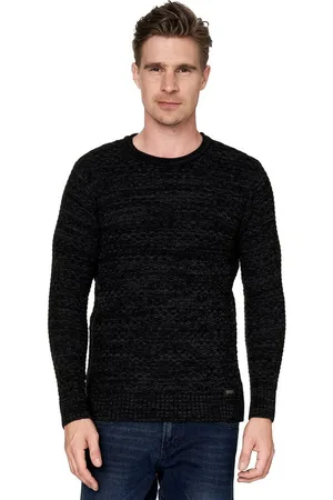 Rusty Neal Strickpullover im melierten Design