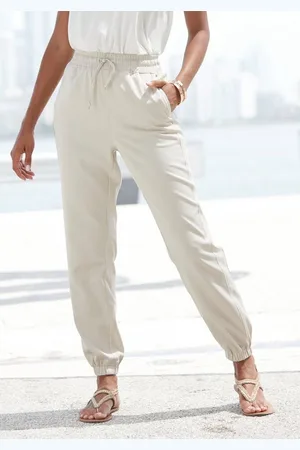 Lascana Schlupfhose aus Webware, elastische Stoffhose mit Taschen