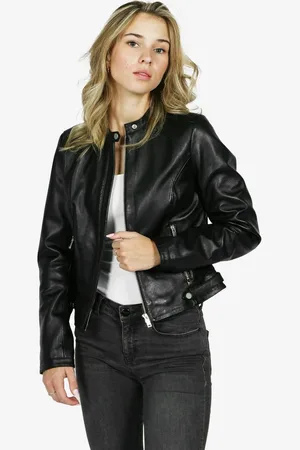 Freaky Nation Lederjacke »Solea-FN SF« Coole Biker-Details - Verkäufer: Lederjackenstore