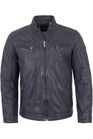 Jilani Lederjacke Ronai-3 - Herren Lederjacke Lammnappa navy- - Verkäufer: Lederjacken24