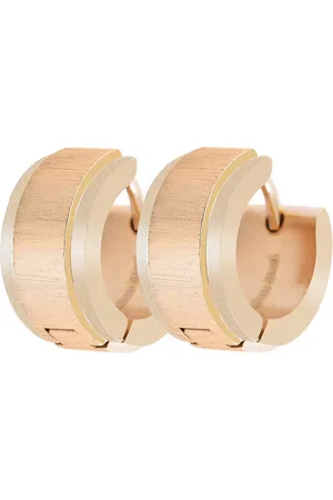 Karma Klappcreolen Creolen rose gold 1,3 cm 5050157 Ohrringe Damen Ohrschmuck (Kreolen, 2-tlg., 1 Paar), Damenohrringe Ohrschmuck Ohrhänger Damenschmuck - Verkäufer: Sanixa