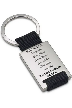 Lieblingsmensch Schlüsselanhänger Verliebt in meinen Mann - ein tolles Geschenk &Glücksbringer (Schlüsselanhänger mit Gravur, inklusive Schlüsselring), Robuste und filigrane Lasergravur - Verkäufer: