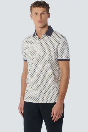 No Excess Poloshirt - Shirt - Allover-bedrucktes Stretch-Polo - Verkäufer: Schneider Fashion Store